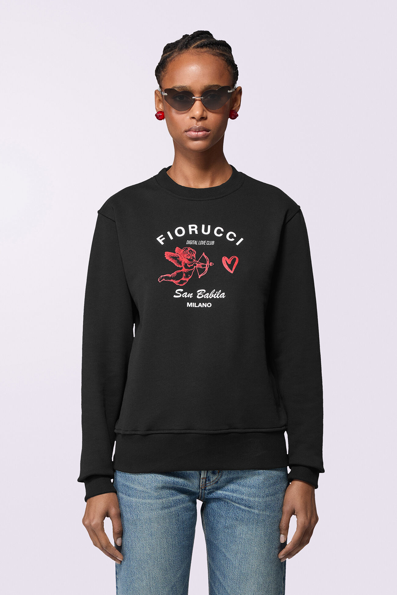 Unisex Digital Love Club Sweatshirt Black